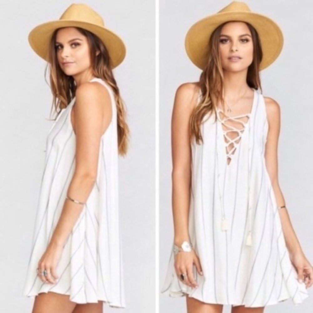 SMYM Rancho Mirage Lace Up Tunic Dress XS